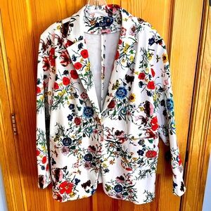 Kelly by Clinton Kelly floral print blazer 1X